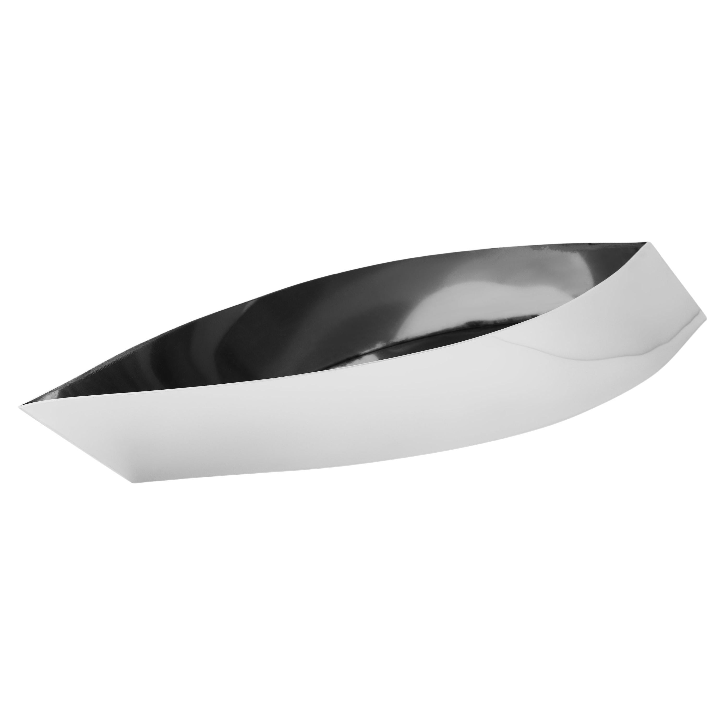 Contemporary Mirror 'Lezka S' in Polished Stainless Steel by Zieta For Sale