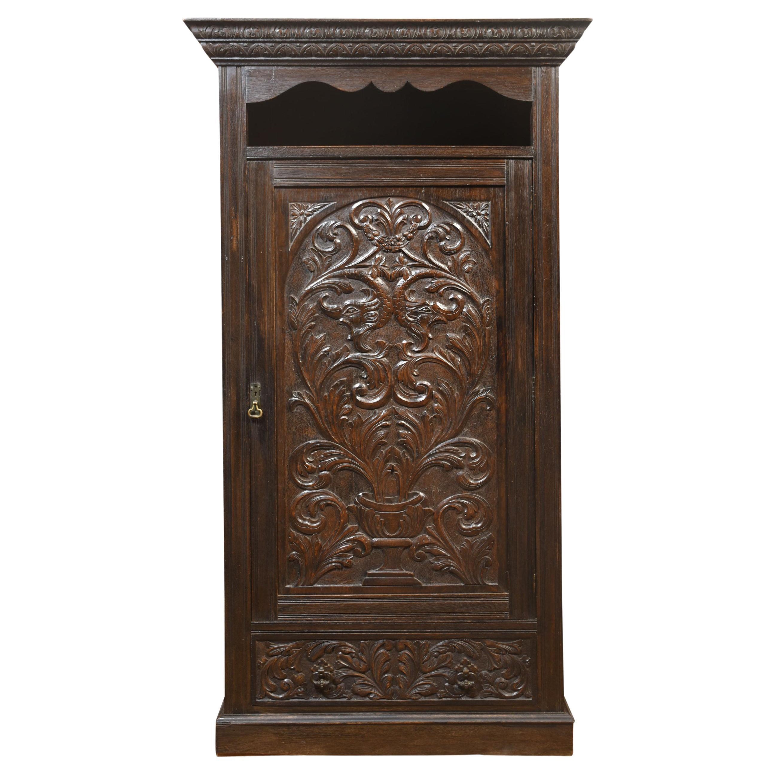 Carved Oak Hall Robe