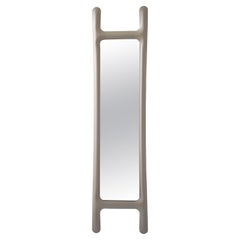 Drab Mirror by Zieta, Carbon Steel Beige Matt