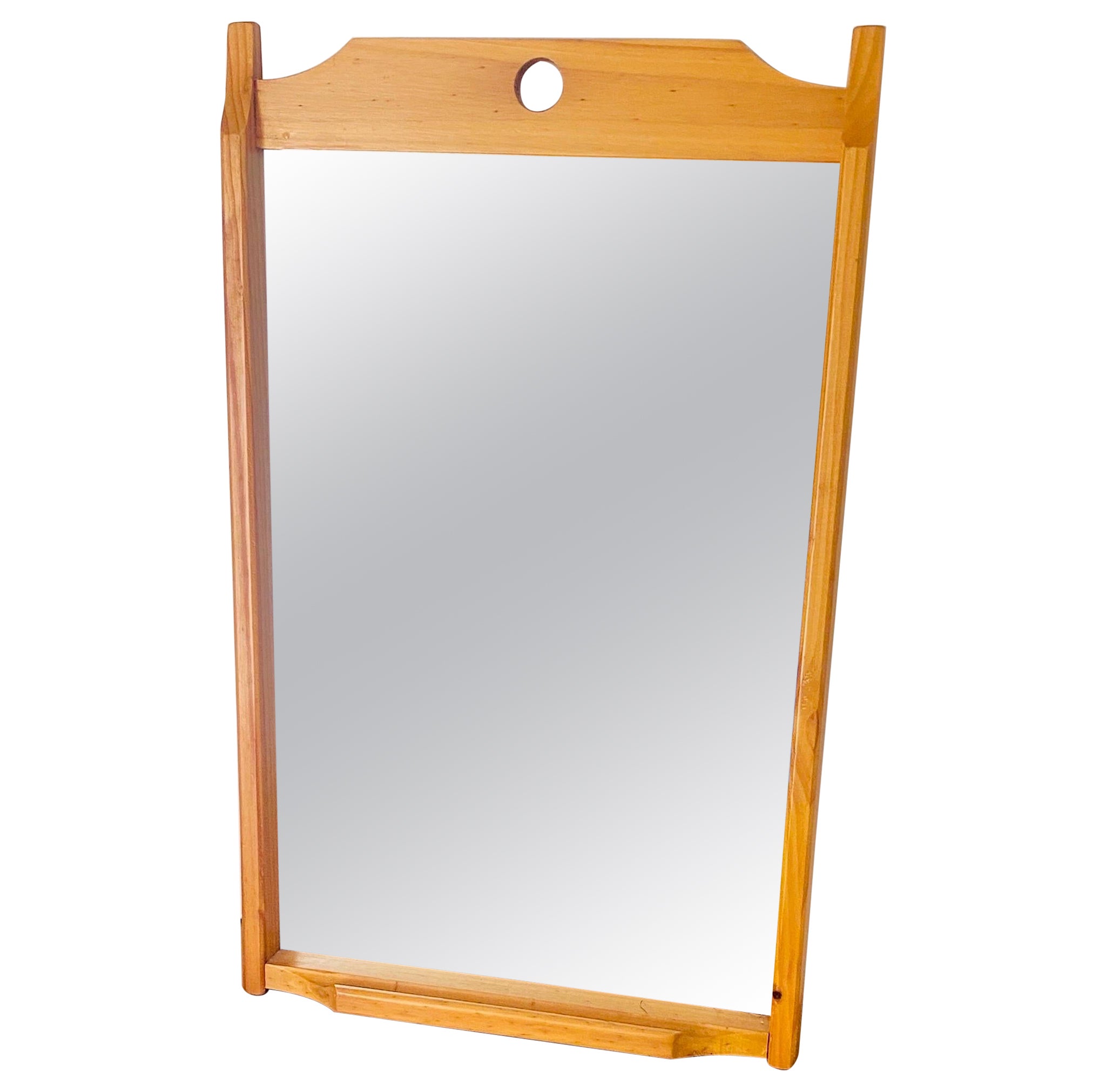 Charlotte Perriand Style Mirror for Les Arcs France Brown Color