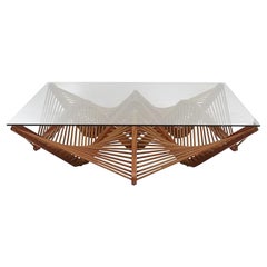 Geo Cocktail Table in Brown