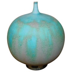 Antique Rose Cabat Studio Ceramic Signed Weed Pot or “Feelie”