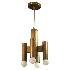 Brass Hanging Four-Light in the Style Hans-Agne Jakobsson