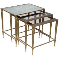 Set of French Directoire Style Nesting Tables by Maison Jansen