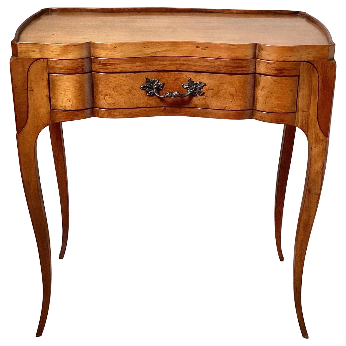 Elegant Baker Furniture Fruitwood Tray Table 