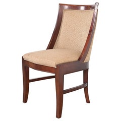 Barbara Barry for Baker Furniture Attributed Modern Art Deco Mahogany Side Chair