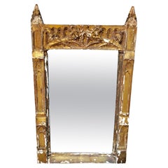 Antique 1800s French Giltwood Wall Mirror