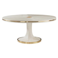 Art Deco White Dining Table