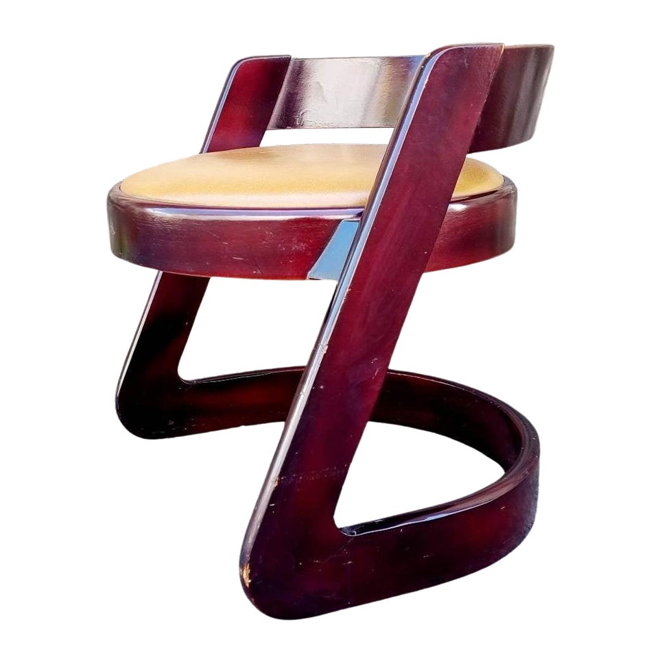 Rare Midcentury Stool Produced by Mario Sabot, Italy 70s For Sale