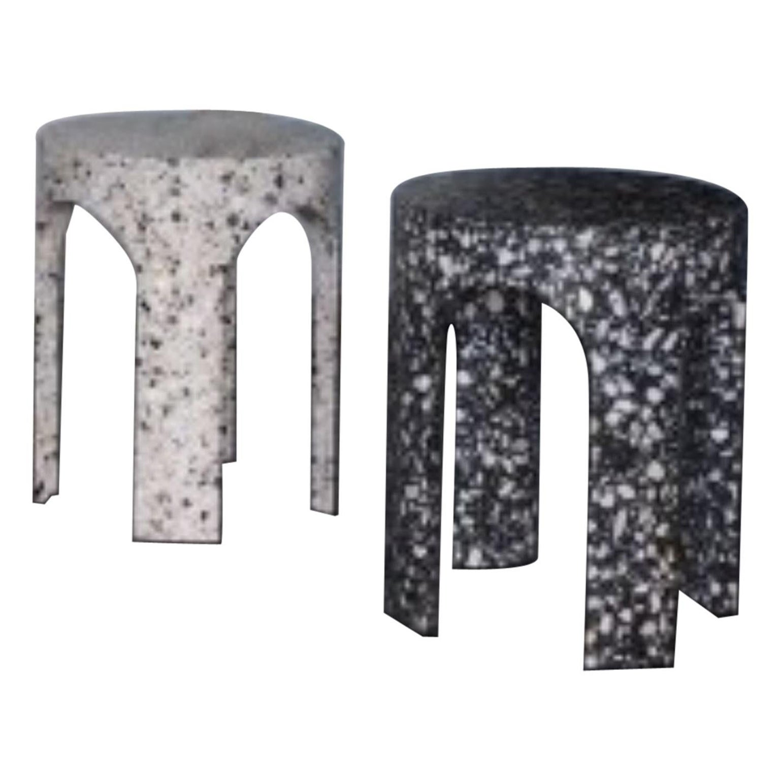 Pair of Side Tables, Loggia Terrazzo For Sale