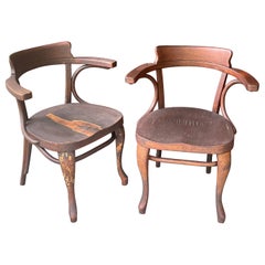 Chaises de café viennoises du début du 20e siècle par Adolf Loos Thonet Autriche