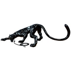 Life-Size Black Panther Sculpture, Gucci Store Custom Display Piece, circa 2005