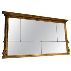 Antique Fireplace Mirror, Made in Piedmont in the 1700s
