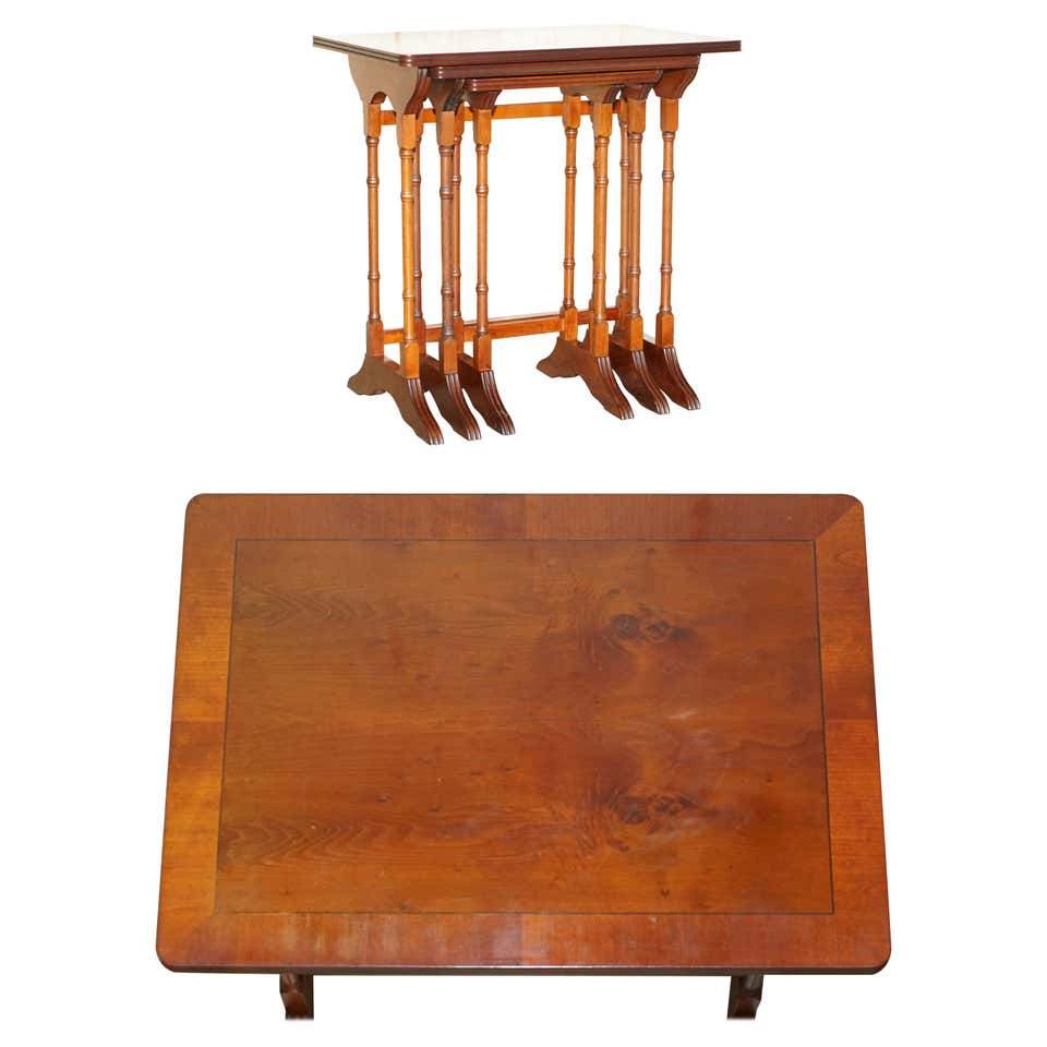 English Nesting Tables by Bevan Funnell Reprodux For Sale at 1stDibs