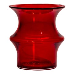 Kosta Boda - Vase Pagod rouge petit
