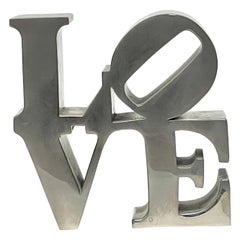 Robert Indiana Love Paperweight Mod Pop Sculture