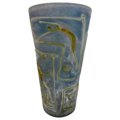 Vase aus Glas von Ermanno Nason für Cenedese
