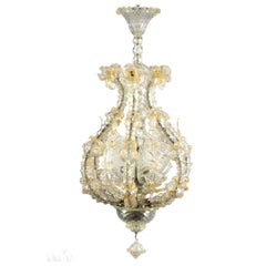Superbe lanterne ou lustre en verre de Murano par Barovier & Toso, 1940