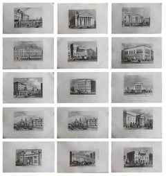 Set of Antique Architectural Prints of India, circa 1830 For Sale at 1stDibs