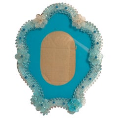 Midcentury Decorative Murano Flowers Frame, Italy, 1960s