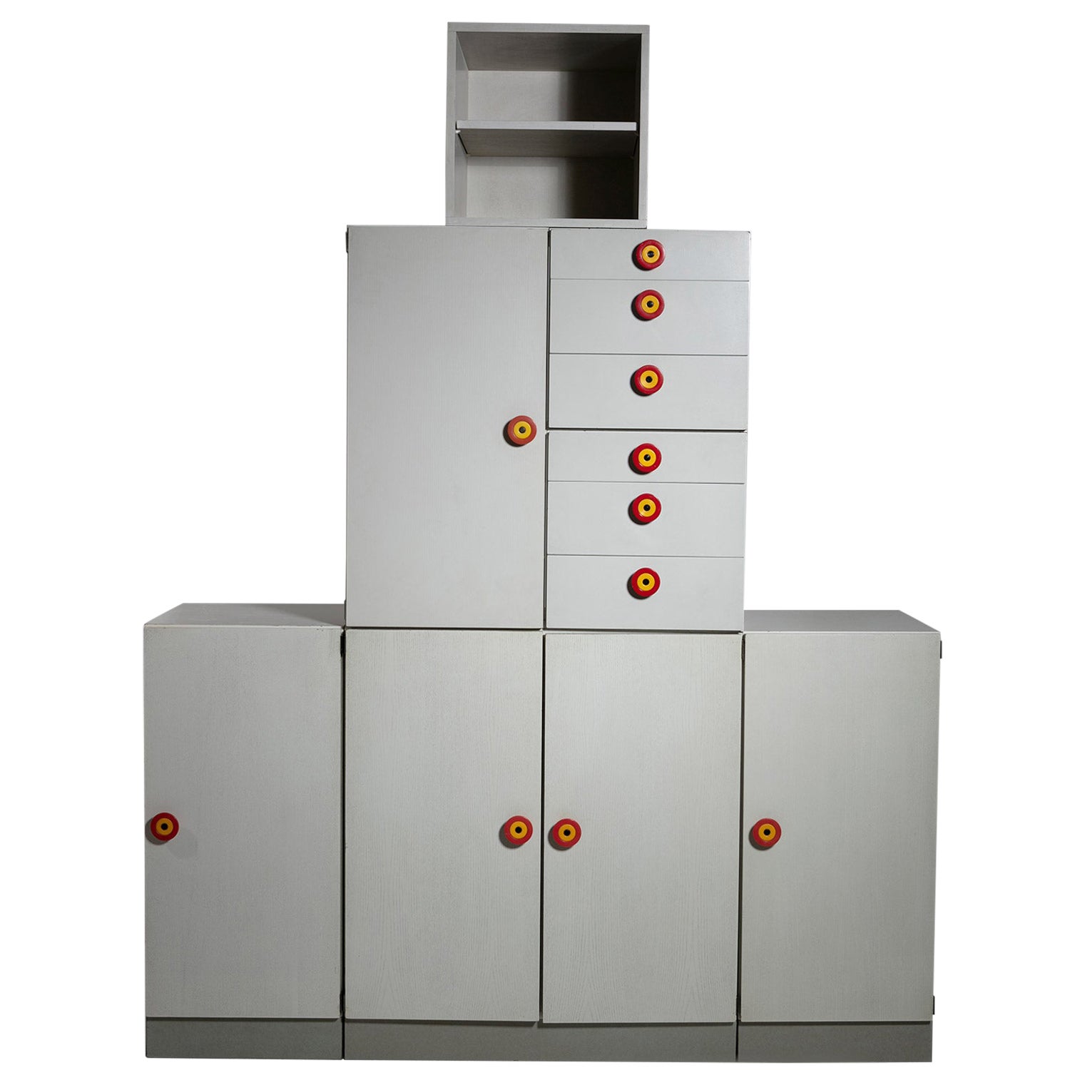 Radical Design Kubirolo Cabinets by Ettore Sottsass for Poltronova, Italy, 1960s For Sale