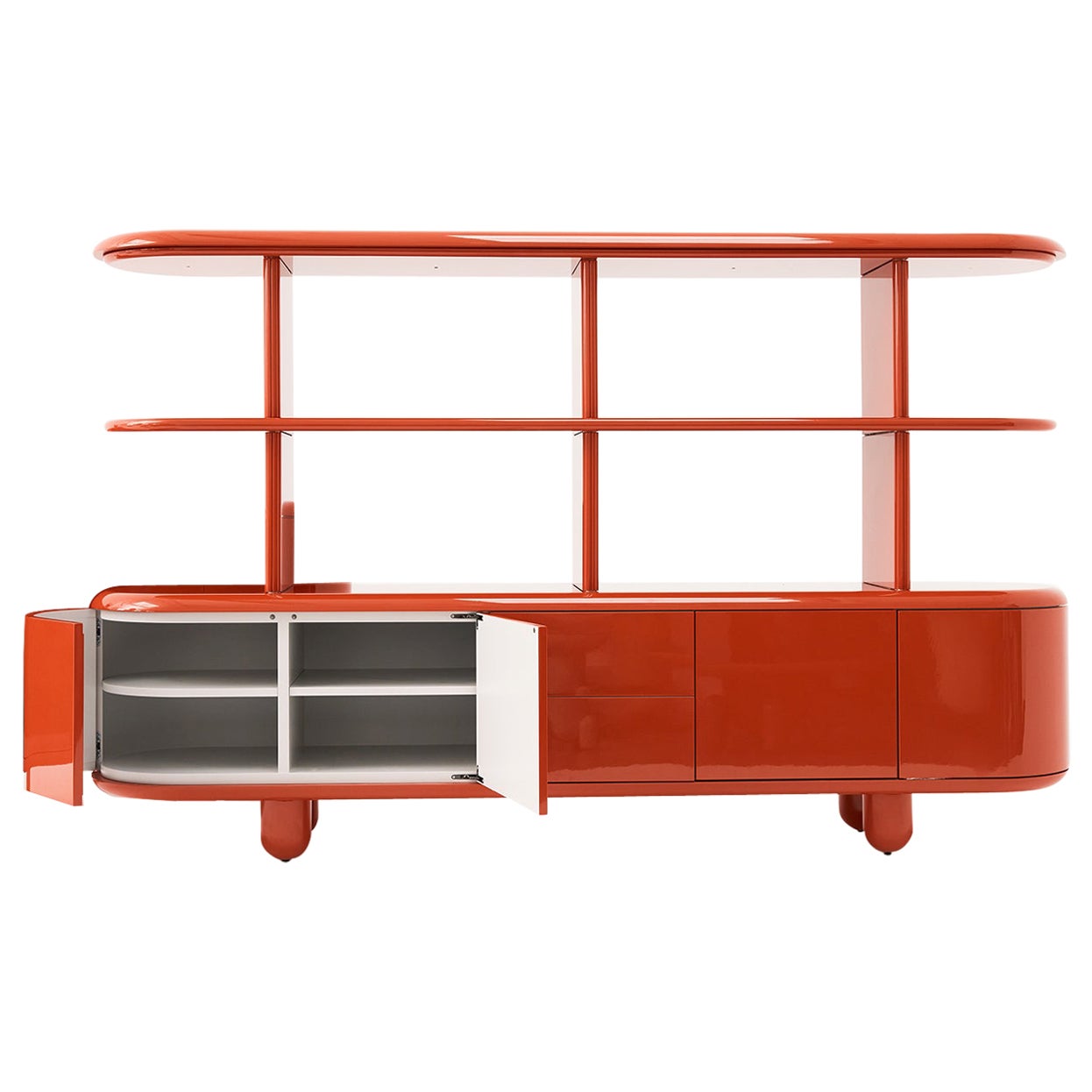 Explorer Red Cabinet 240 XL by Jaime Hayon For Sale