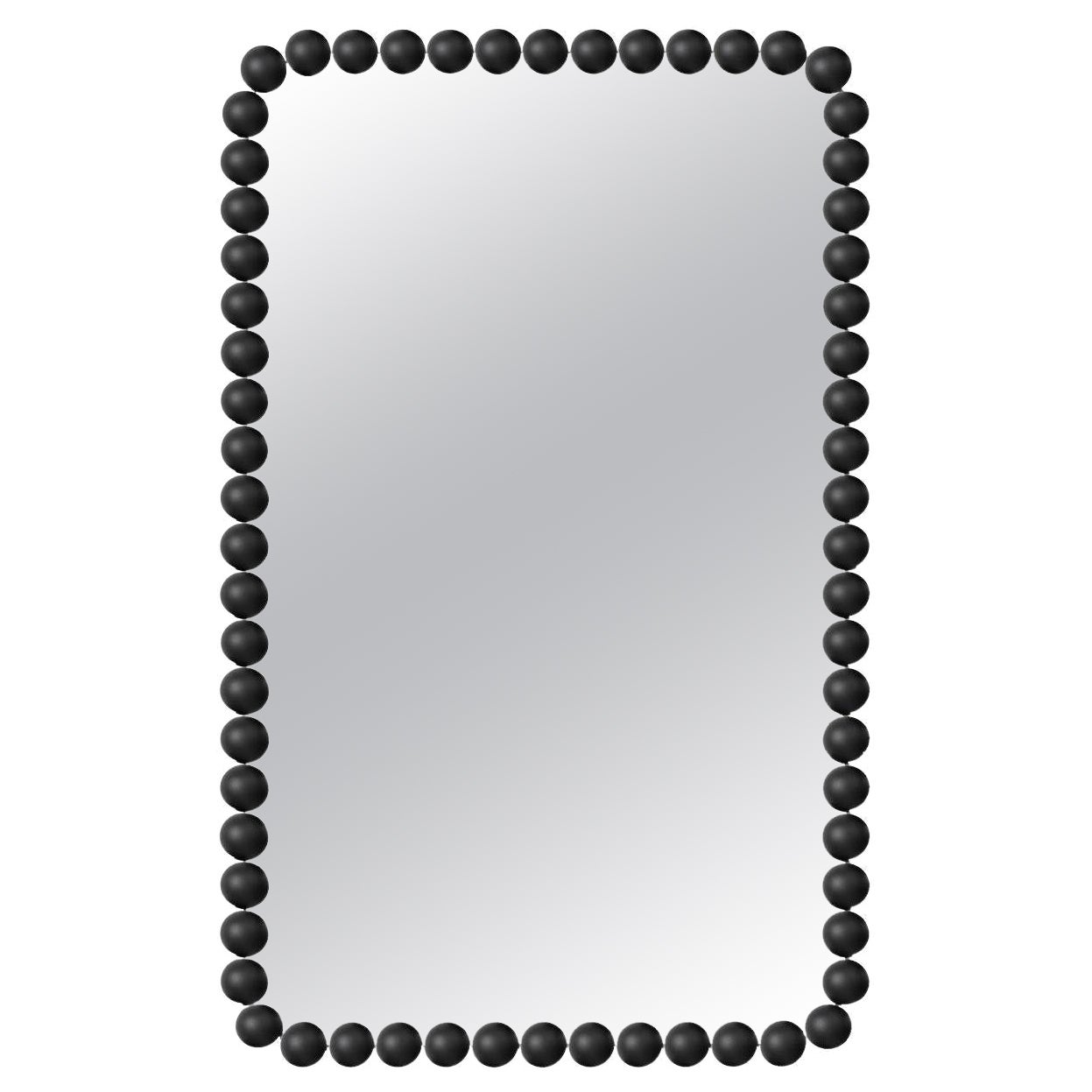 Gioiello Rectangular Small Black Mirror by Nika Zupanc For Sale