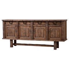 Sideboard aus massiver Ulme im Stil des Brutalismus von Olavi Hanninen