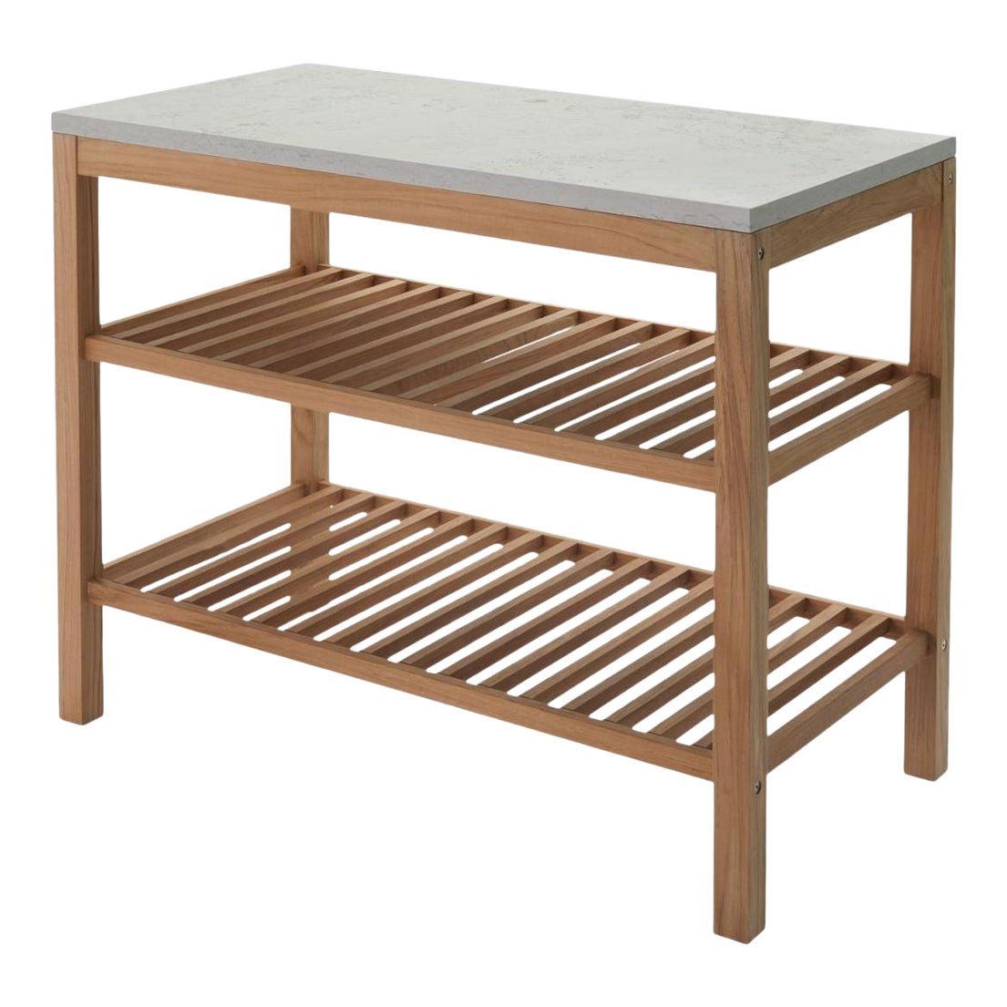 Maria Zachariae Outdoor 'Pantry Module 2' in pietra calcarea e teak per Skagerak in vendita