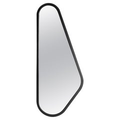 Ali Right Mirror with Solid Black Wood Finish Frame Individual (Miroir droit Ali avec cadre en bois massif noir)