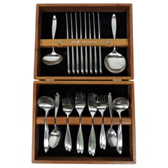 Lauffer Design 2 Don Wallance Service for 8 Stainless Flatware & Box Germany
