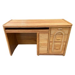 Pencil Reed Bamboo Desk with Drawers
