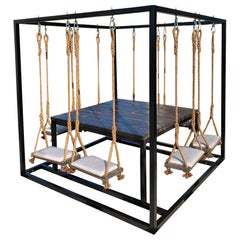 Oxidized Cedar 8-Seater Swing Table