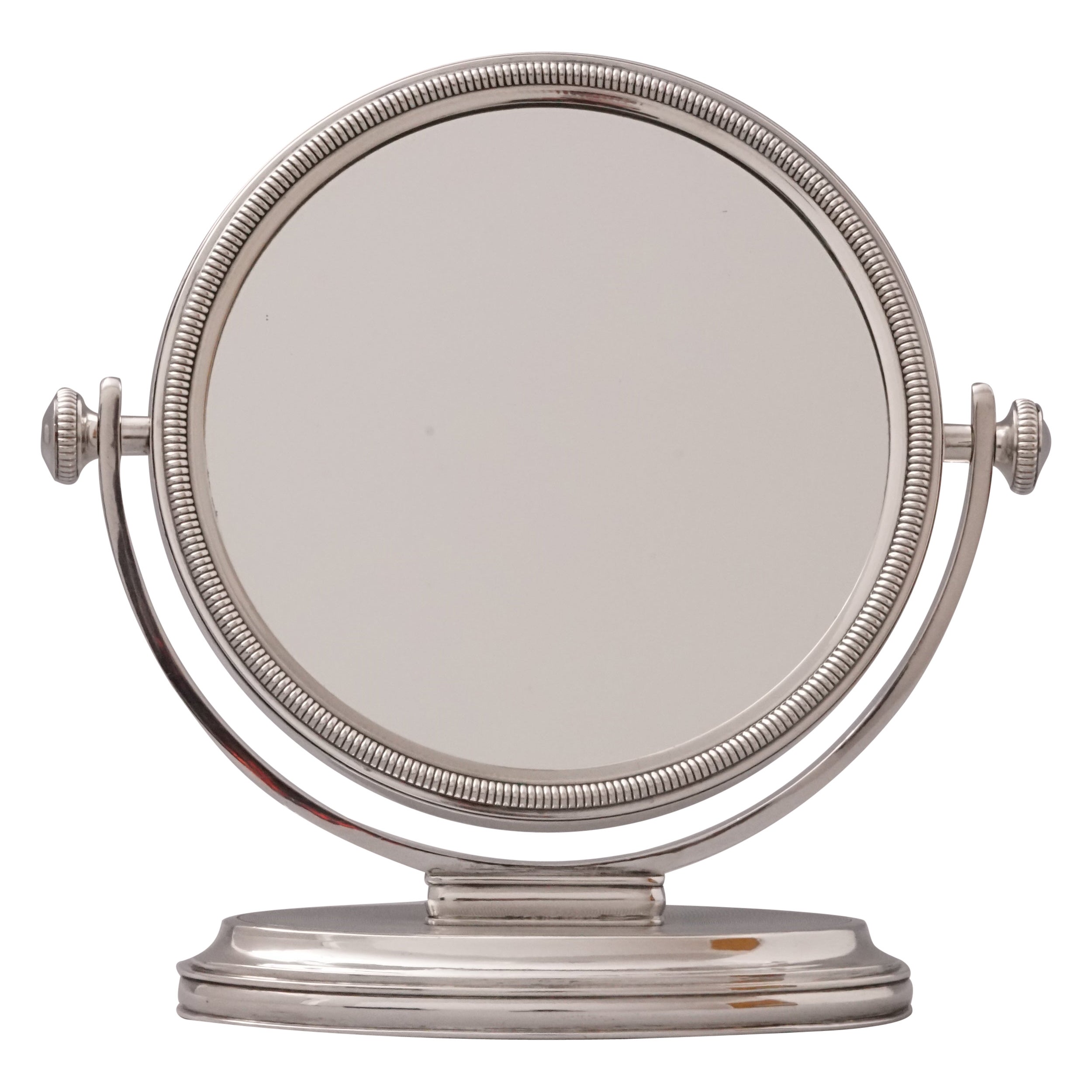 950 Silver Table Mirror by Hermès Paris For Sale
