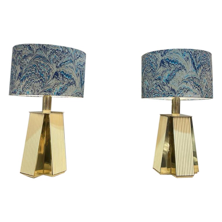 Pair of Italian Table Lamps, circa 1940 For Sale