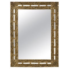 Vintage Mid century Brutalist Mirror