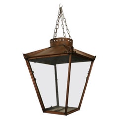 Large Copper Hanging Lantern Lampshade