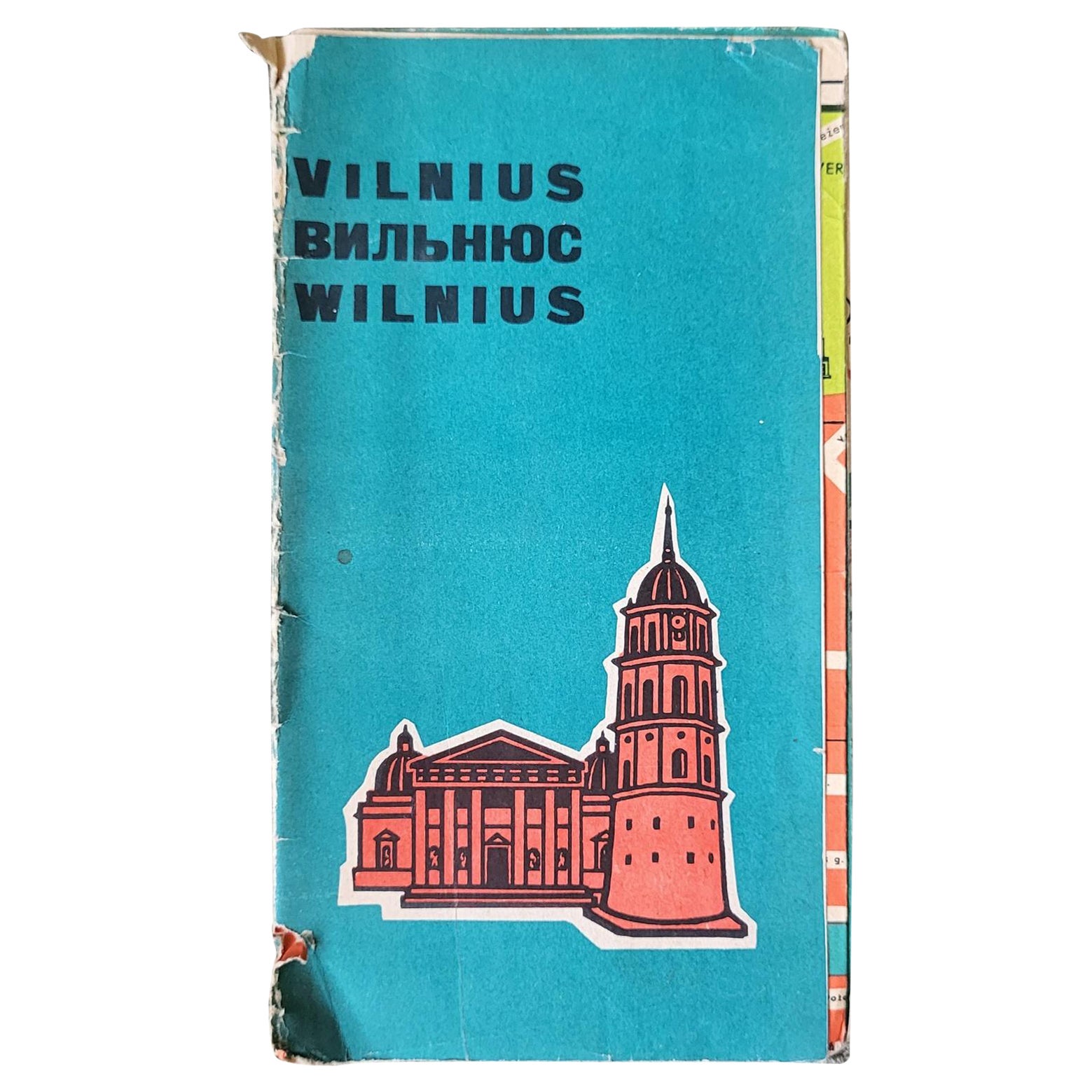 Journey through Time: Vintage Tourist Map of Vilnius, circa 1964 1j15