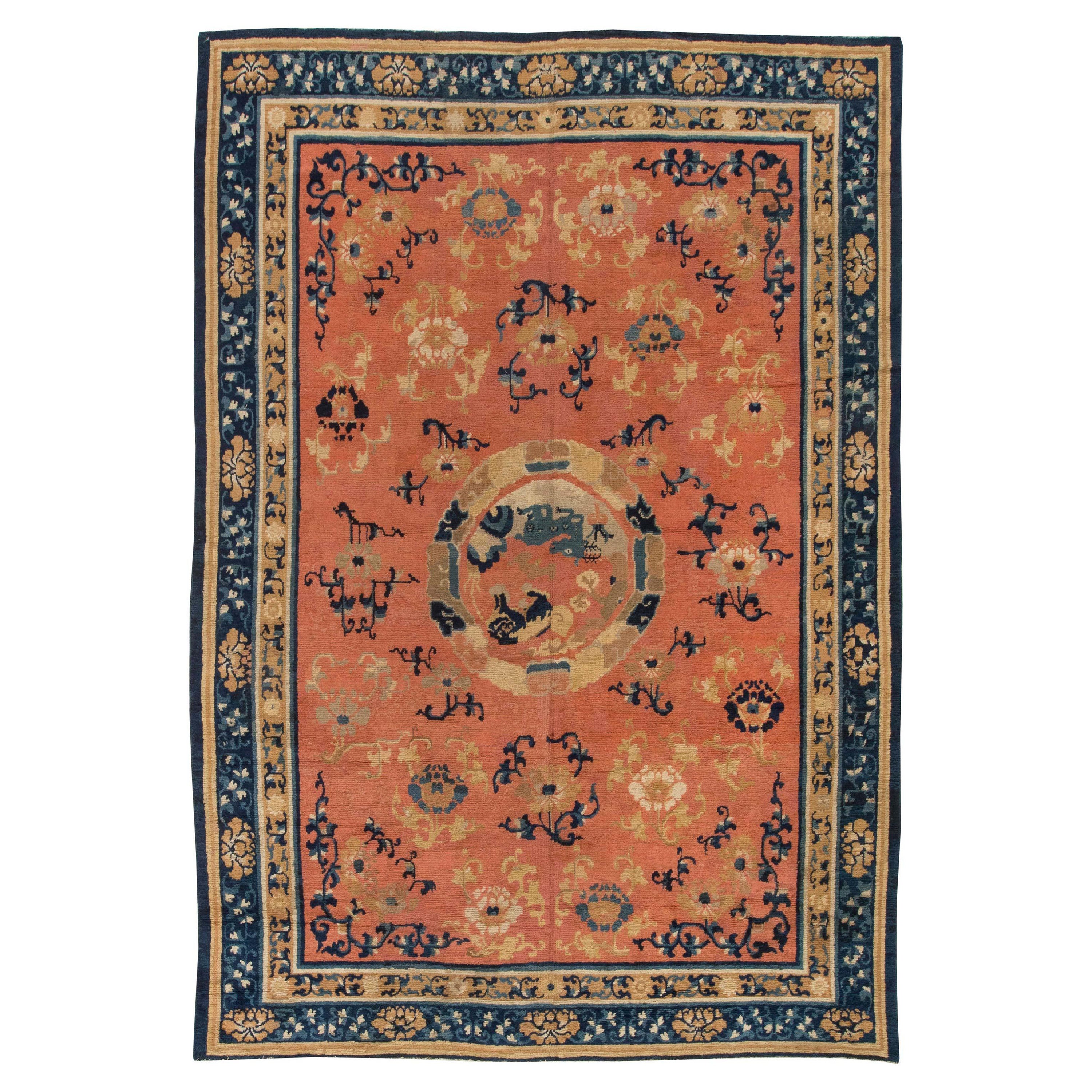 Doris Leslie Blau Collection 19th Century Chinese Handmade Wool Rug For ...