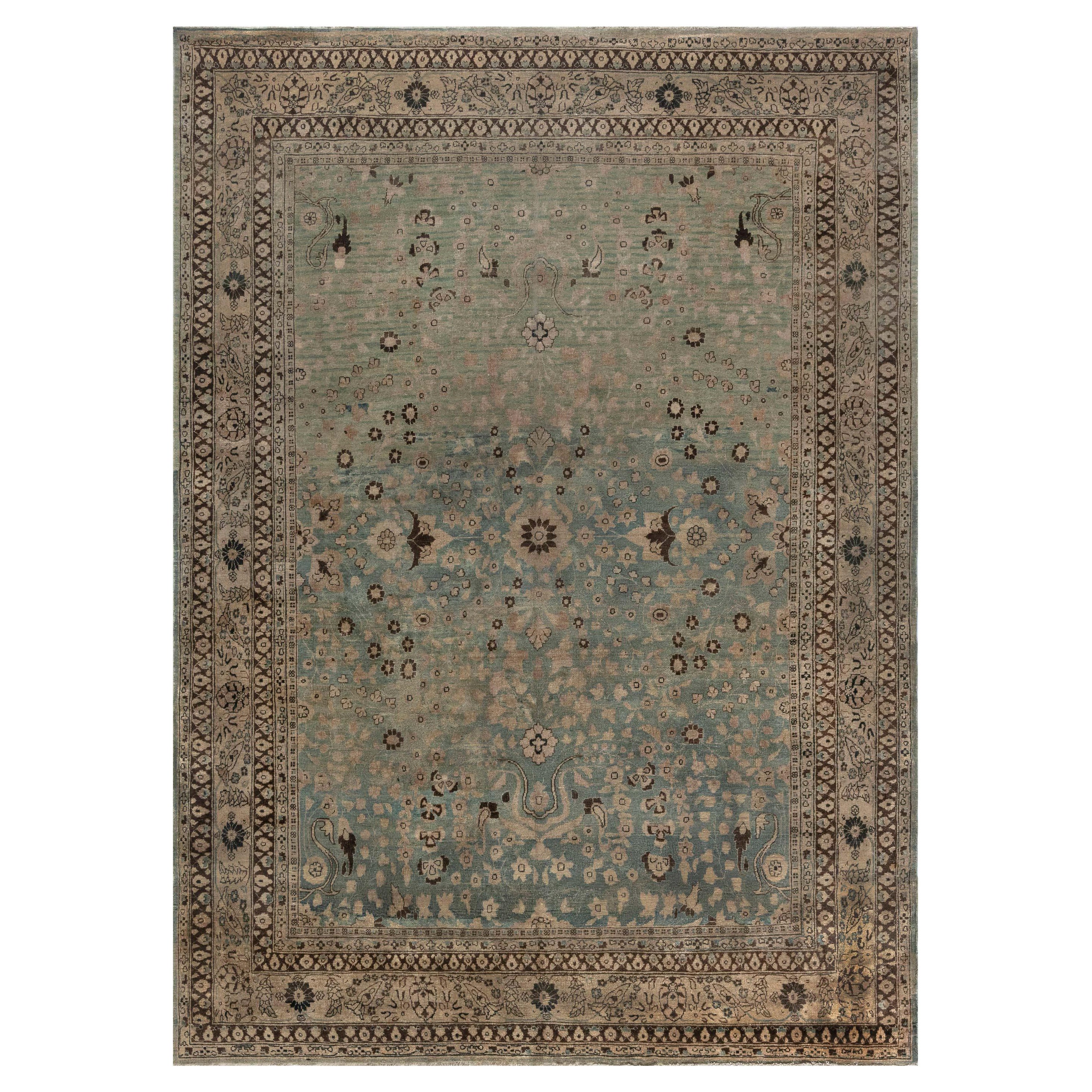 19th Century Persian Tabriz Carpet For Sale