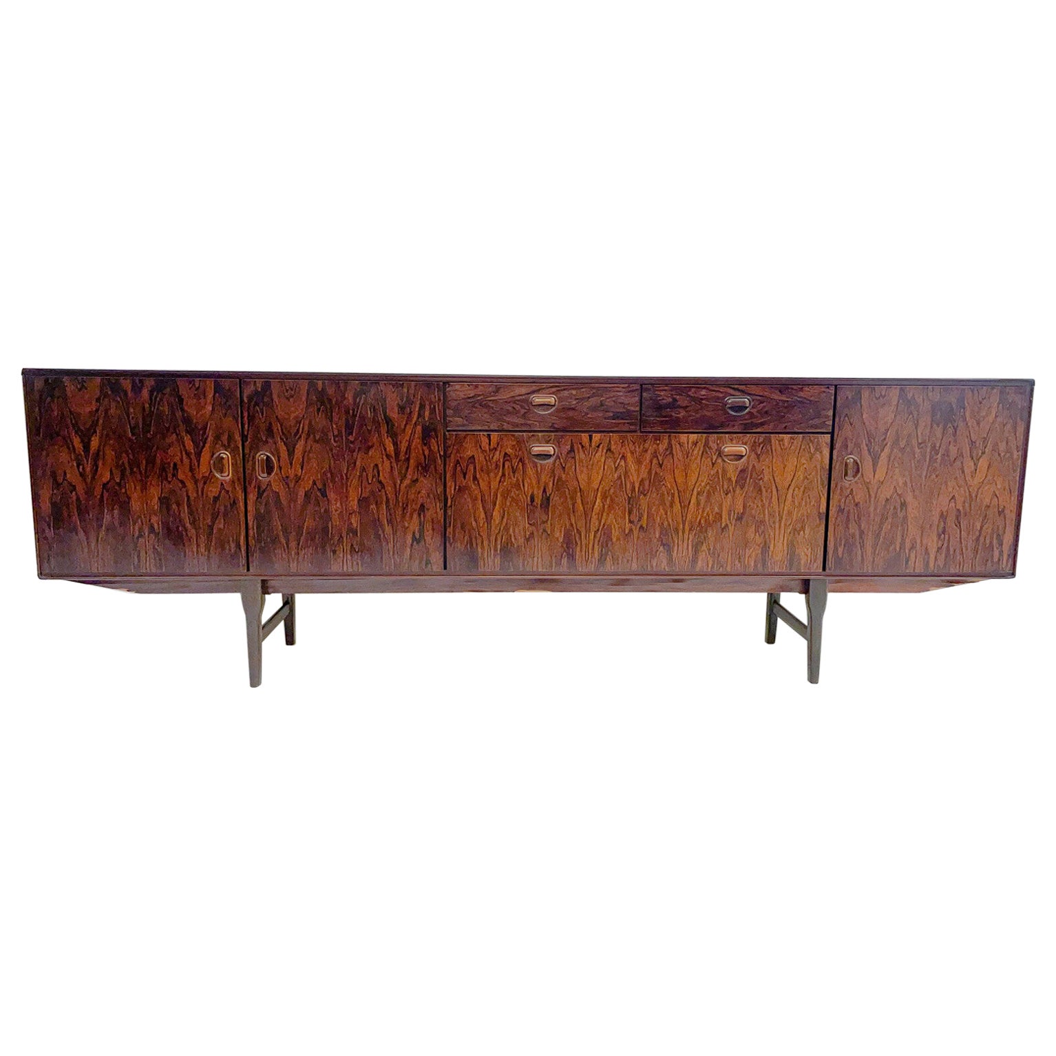 Mid-Century Modern Wooden Belgian Sideboard, 1970s For Sale