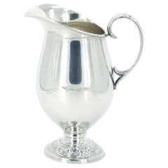 Retro Midcentury American Sterling Silver Water Pitcher