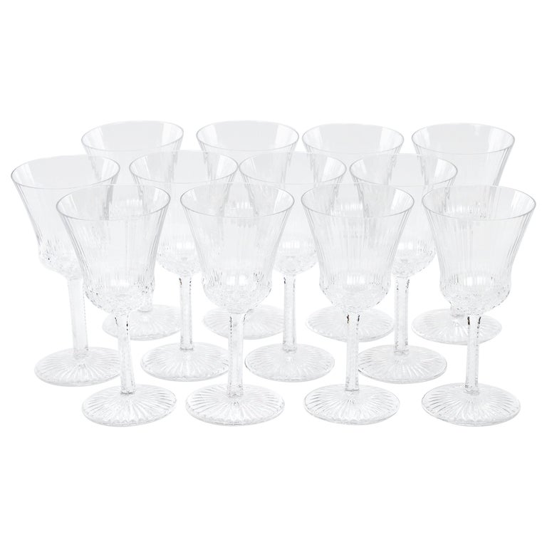 4 Antique Etched Optic Wine Glasses, Fry Glass, 1930's, Antique Wine Glasses,  Elegant Wine Glasses, Acid Etched Wine Glasses