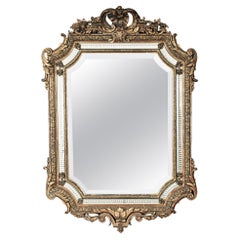 Miroir de Parclose en bois doré de style Louis XV