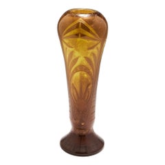 Classic Art Deco Signed Legras Vase, circa 1930