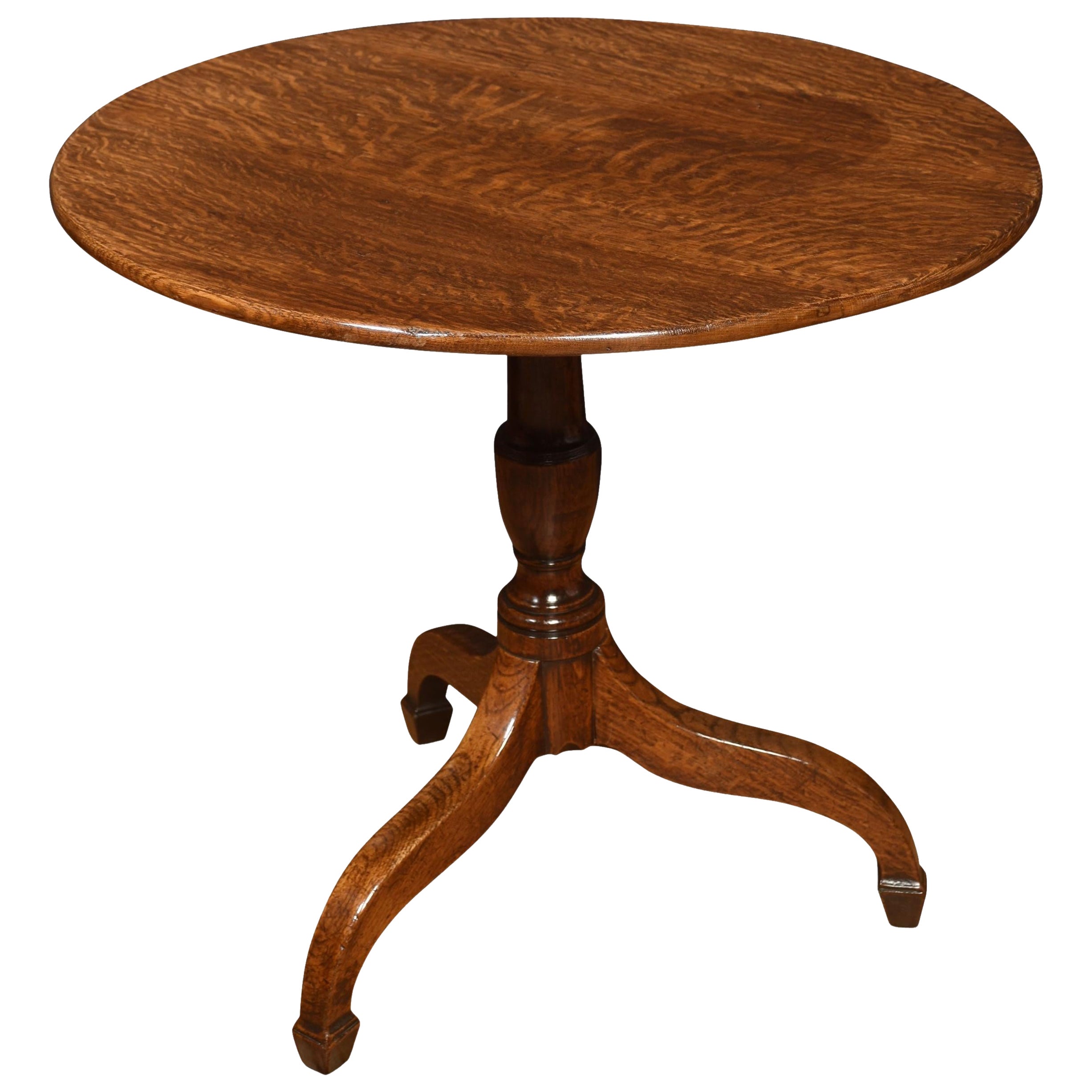 Oak Tripod Table For Sale