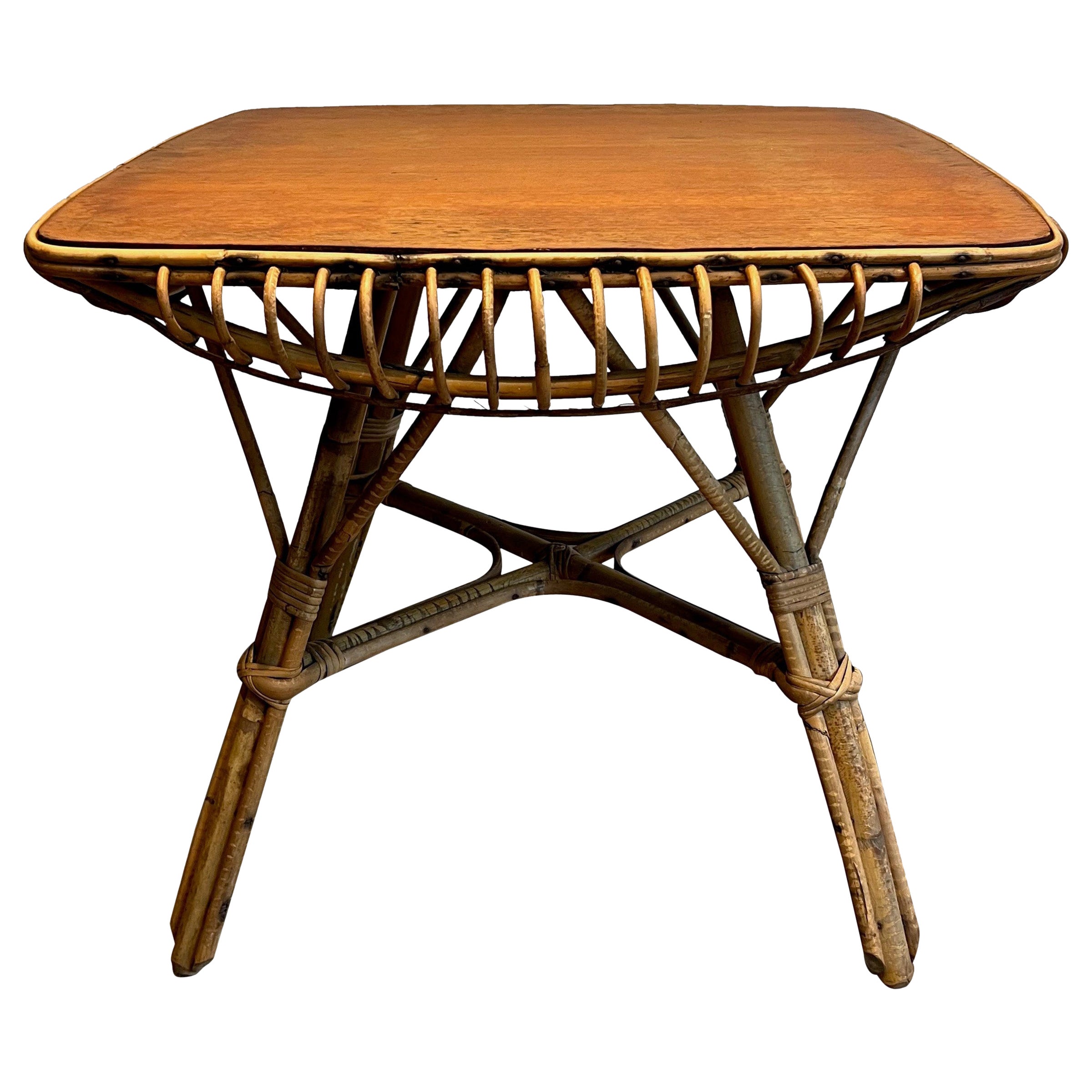 Rattan Couchtisch