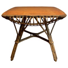 Rattan Couchtisch