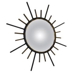 Used Metal Sunburst Mirror, 1970s