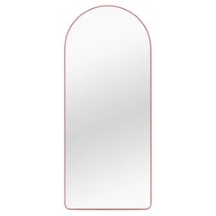 Contemporary Mirror 'Loveself 01' by Oitoproducts, Pink Frame